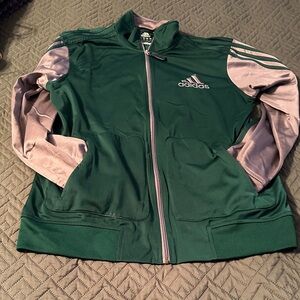 Adidas Forest Green and Light Gray Sweatsuit.  Hardly worn.  Great Condition.